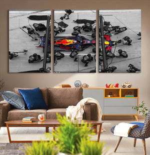 RedBull Formula 1 Canvas Wall Art Print