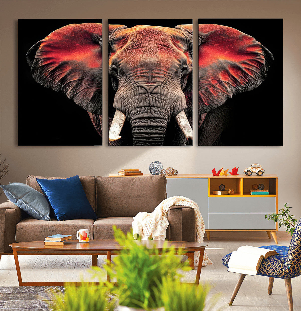 Elephant Wall Art Canvas Print