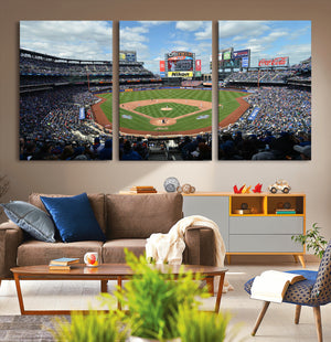 New York Mets Baseball Team Print - Citi Field Stadium Wall