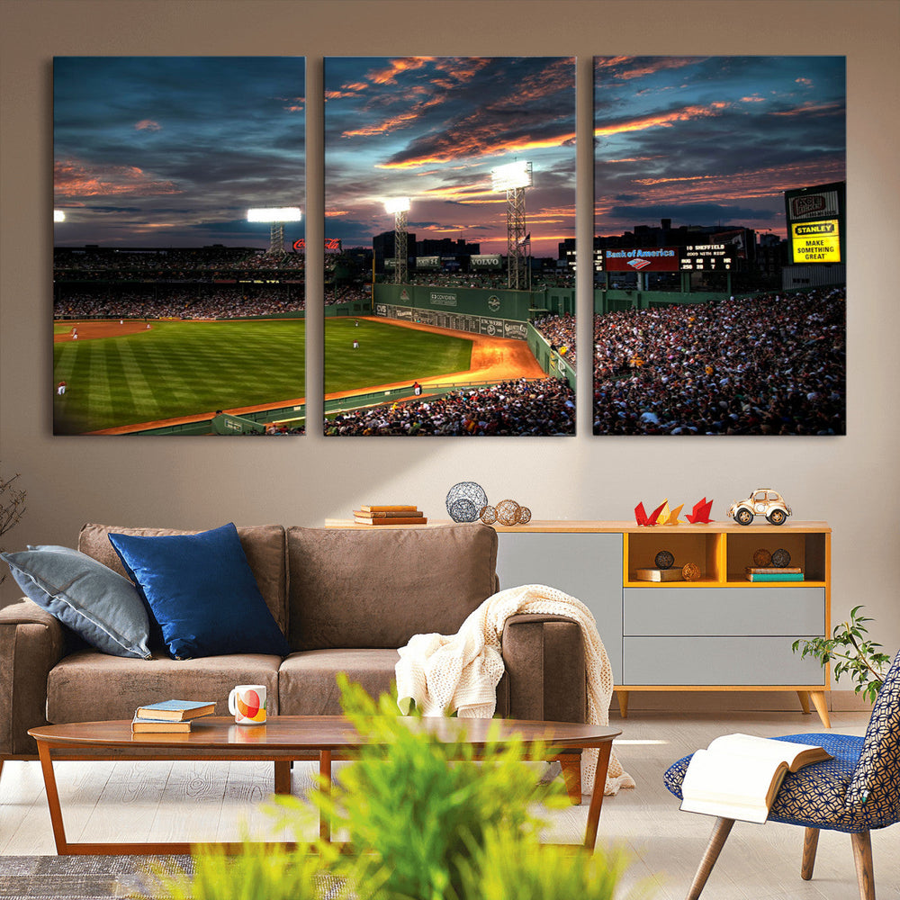 Fenway Park Wall Art Canvas Print | Large Baseball Stadium