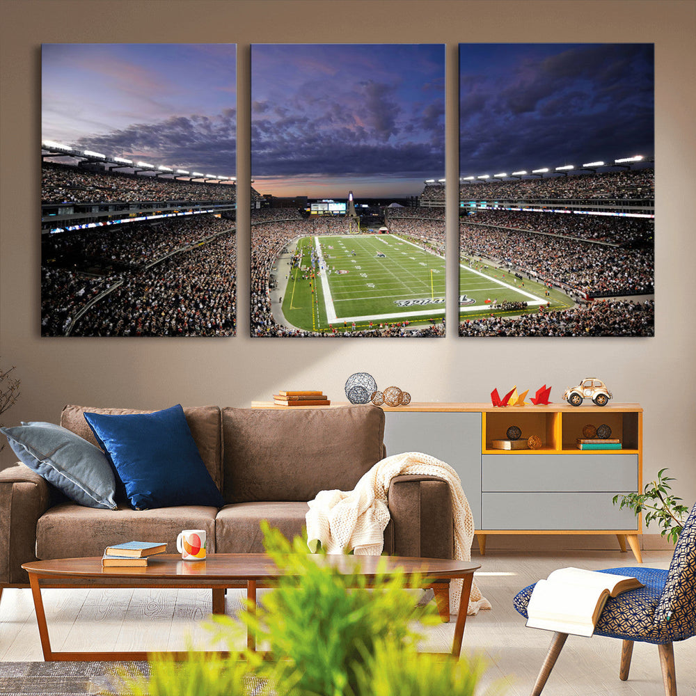 New England Patriots Football Team Print - Foxborough