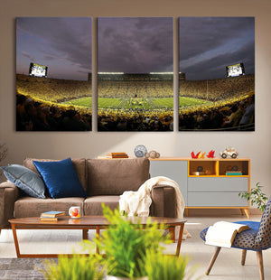 Michigan Wolverines Print - Michigan Stadium Wall Art Canvas