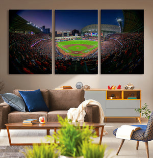 Houston Astros Baseball Print Canvas - Houston Minute Maid