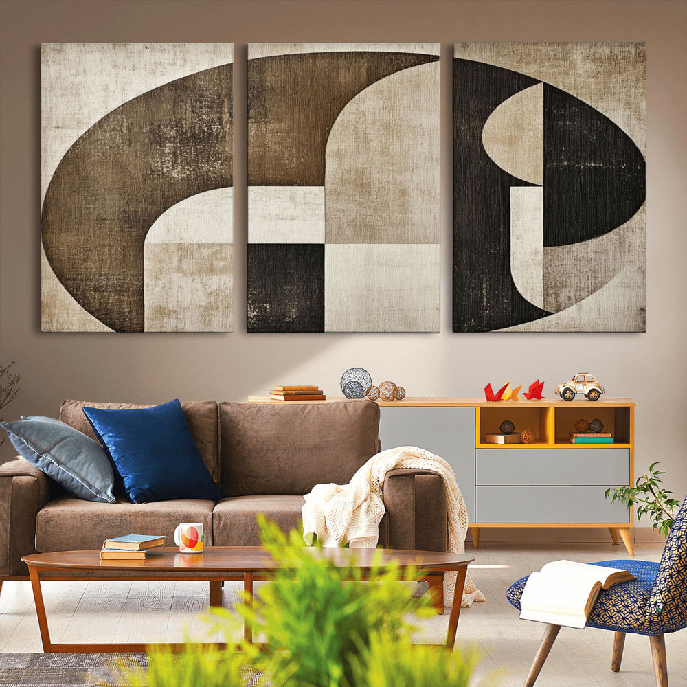 Wabi Sabi Abstract Wall Art | Geometric Modern Minimalist