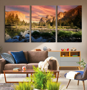 Yosemite Valley Wall Art Canvas Print – El Capitan Sunset