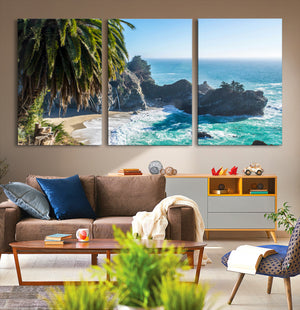 Big Sur Wall Art Canvas Print – Framed California Coastline