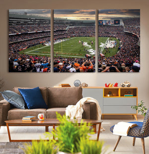 Chicago Bears Soldiers Field Wall Art Canvas Print – Framed