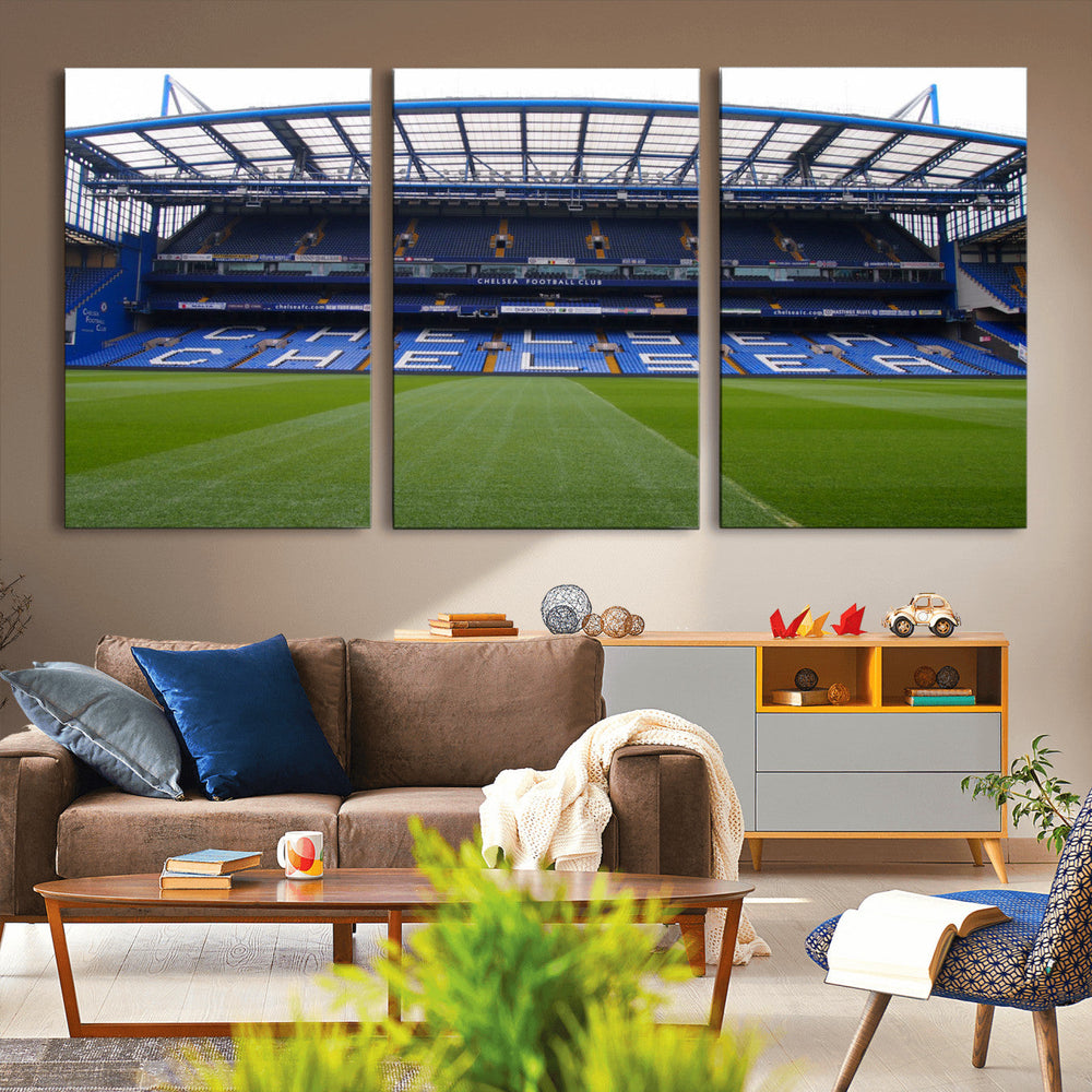 Stamford Bridge Chelsea Football Stadium Canvas Wall Art