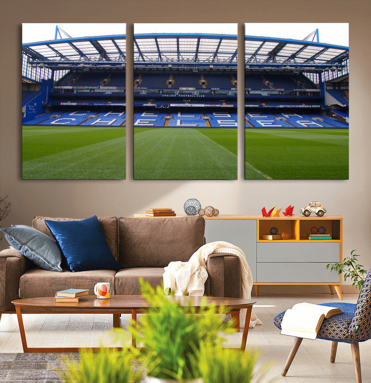 Stamford Bridge Chelsea Football Stadium Canvas Wall Art