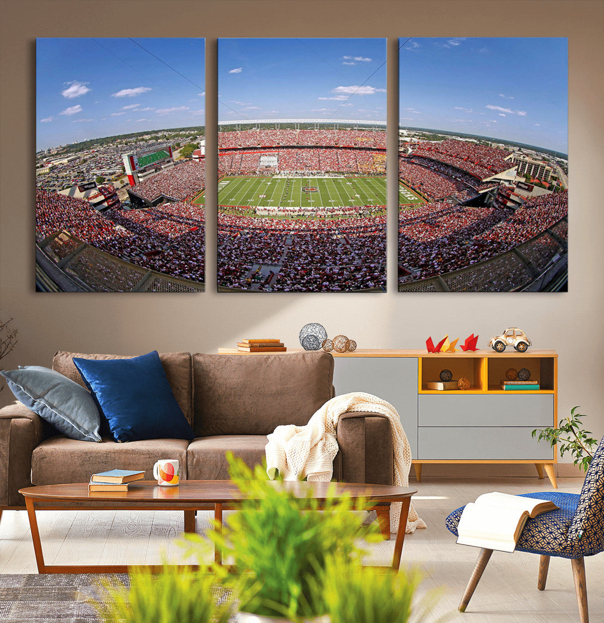 William Brice Stadium Wall Art Canvas Print – Stadium Crowd