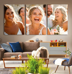 Custom Canvas Print, Personalized Photo Wall Art Unique