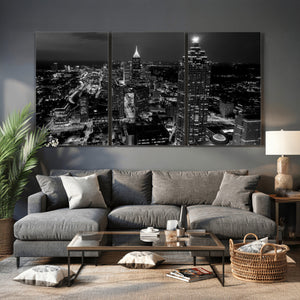 Atlanta Skyline Wall Art Canvas Print, Atlanta Downtown