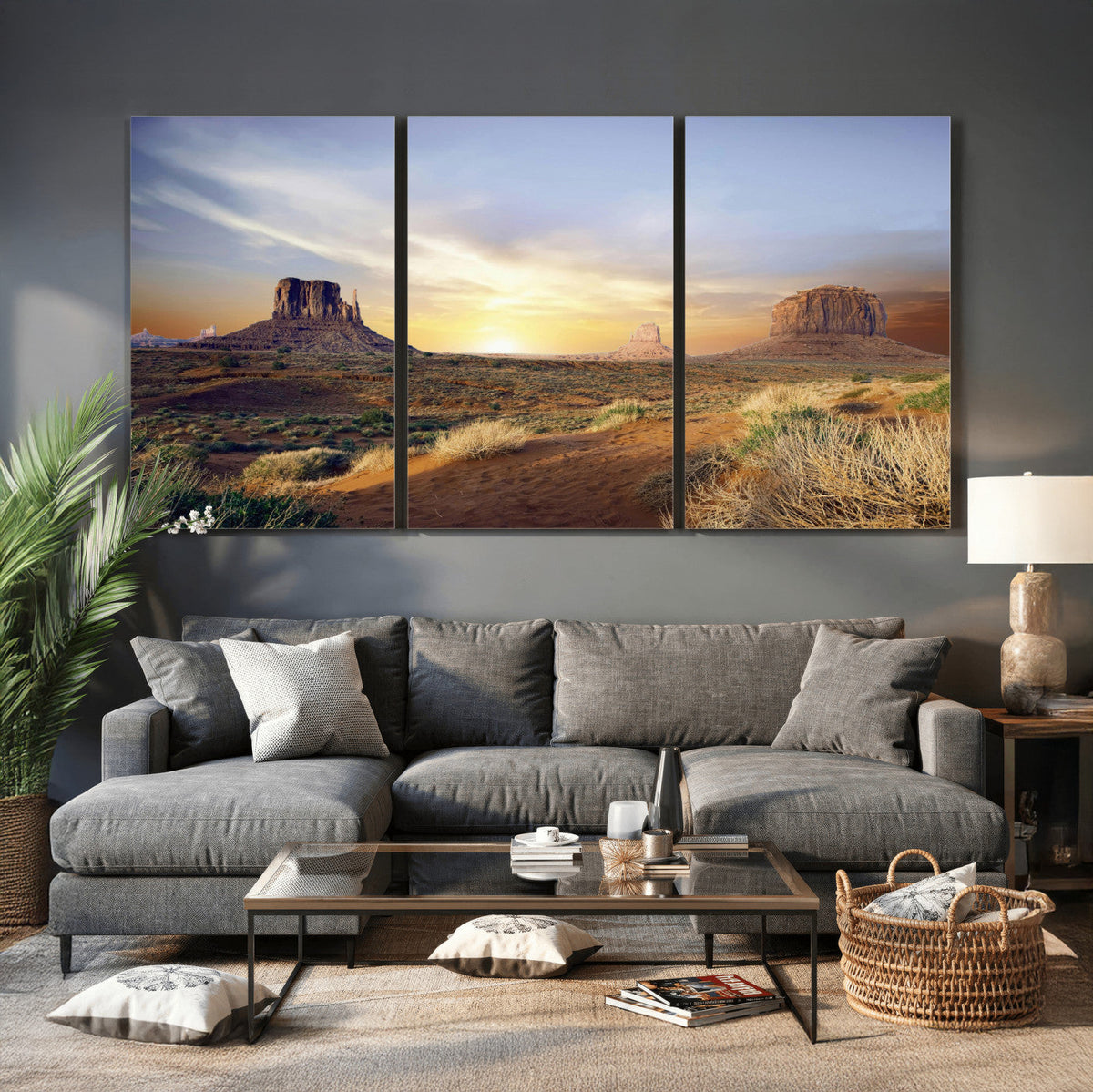 Monument Valley Desert Wall Art Canvas Print, Southwest