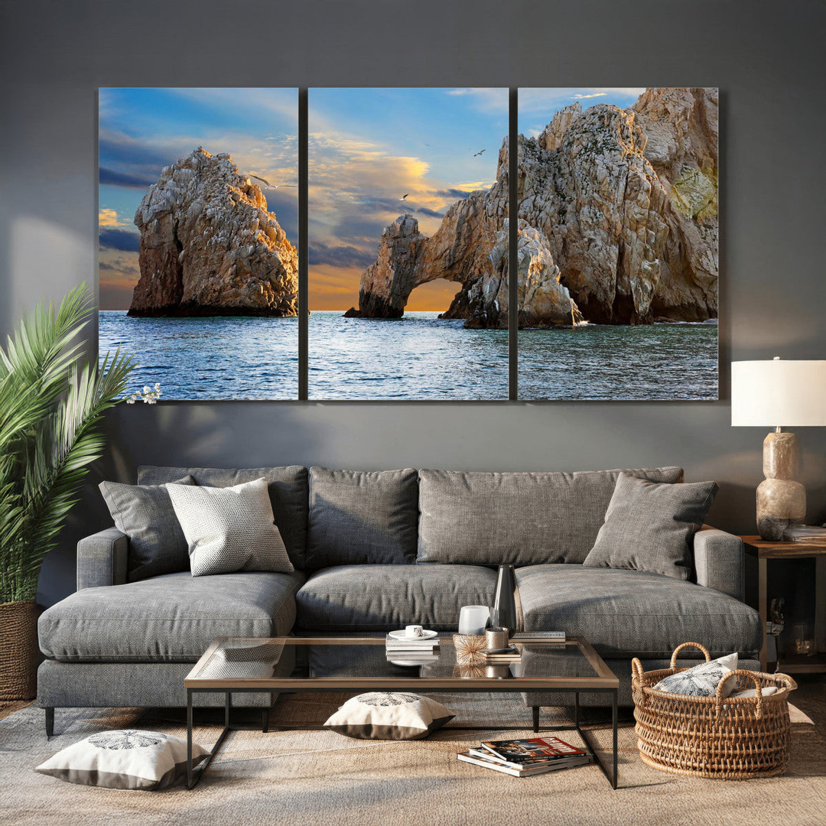 The Arch Cabo San Lucas Ocean Arch Wall Art Canvas Print,