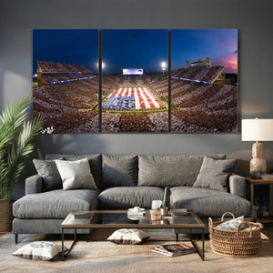 Oklahoma Sooners Memorial Stadium Wall Art Canvas Print,