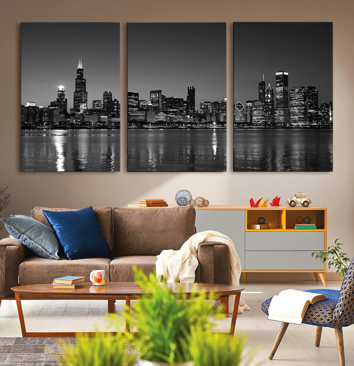 Chicago Wall Art Canvas Print