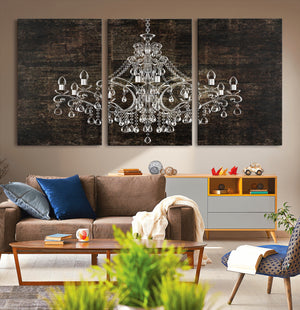 Rustic Chandelier Canvas Print