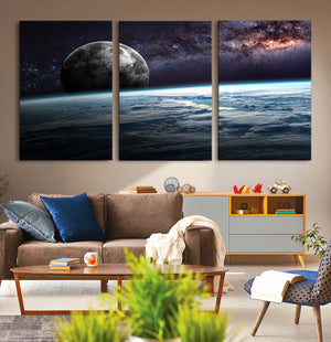 Space and Planet Canvas Print