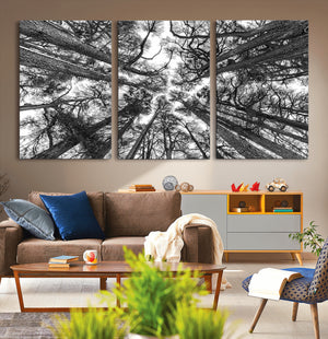 Trees Contemporary Art Canvas Print