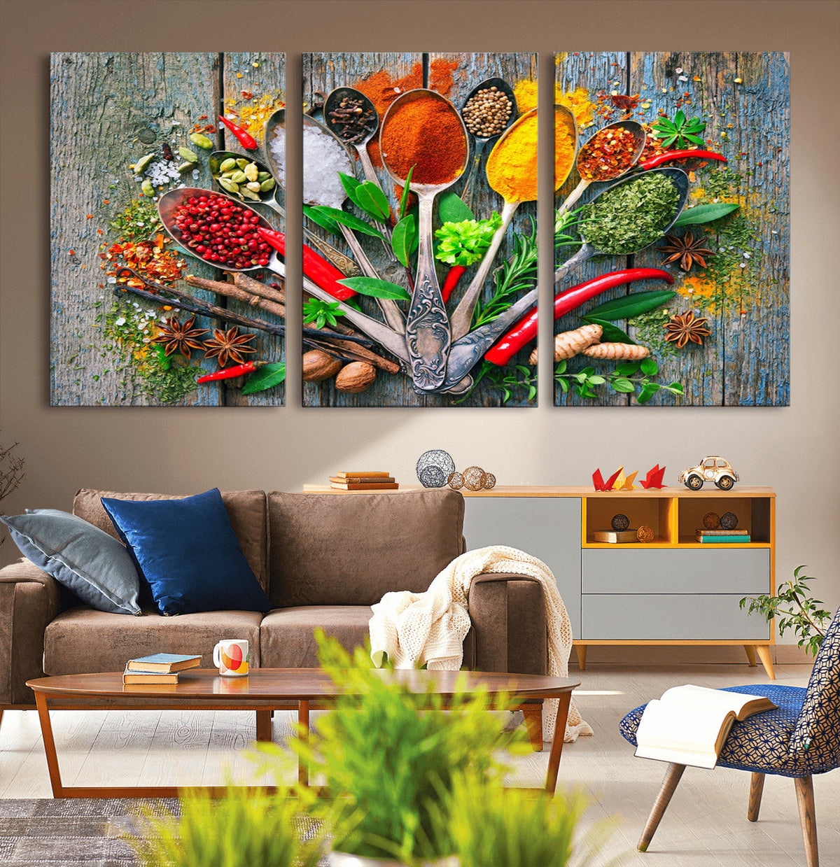 Spoonful of Spices Cooking Wall Art Canvas Print - Vibrant