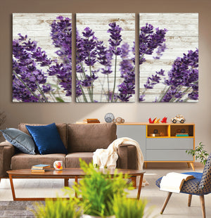 Lavender Herb Wall Art Canvas Print