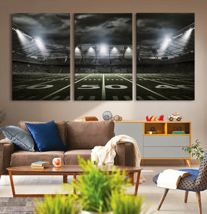 American Football Stadium Wall Art Canvas Print, Stadium
