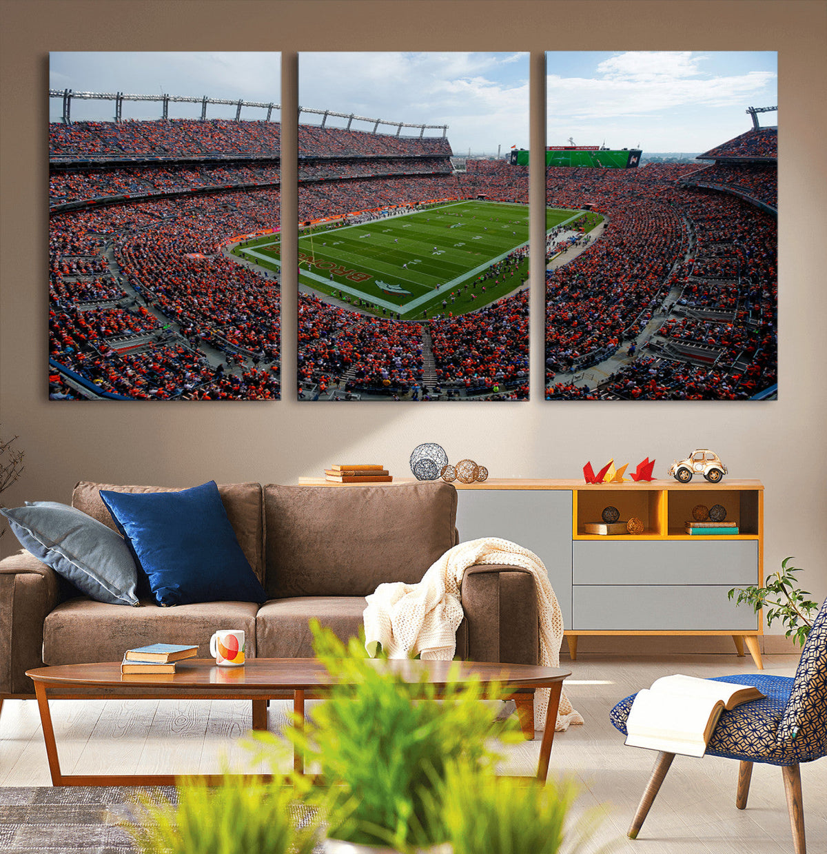 Denver Broncos Football Team Print - Empower Field Mile High