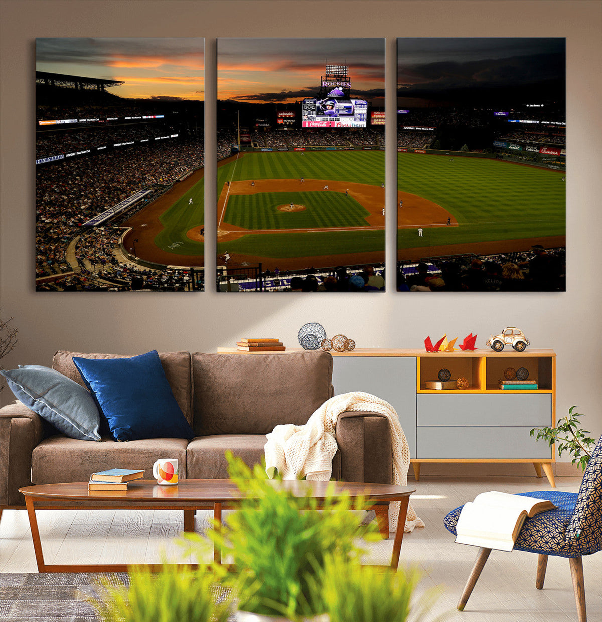 Colorado Rockies Coors Field Wall Art Canvas Print - MLB