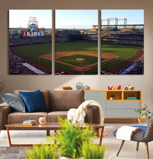 Colorado Rockies Coors Field Wall Art Canvas Print - MLB