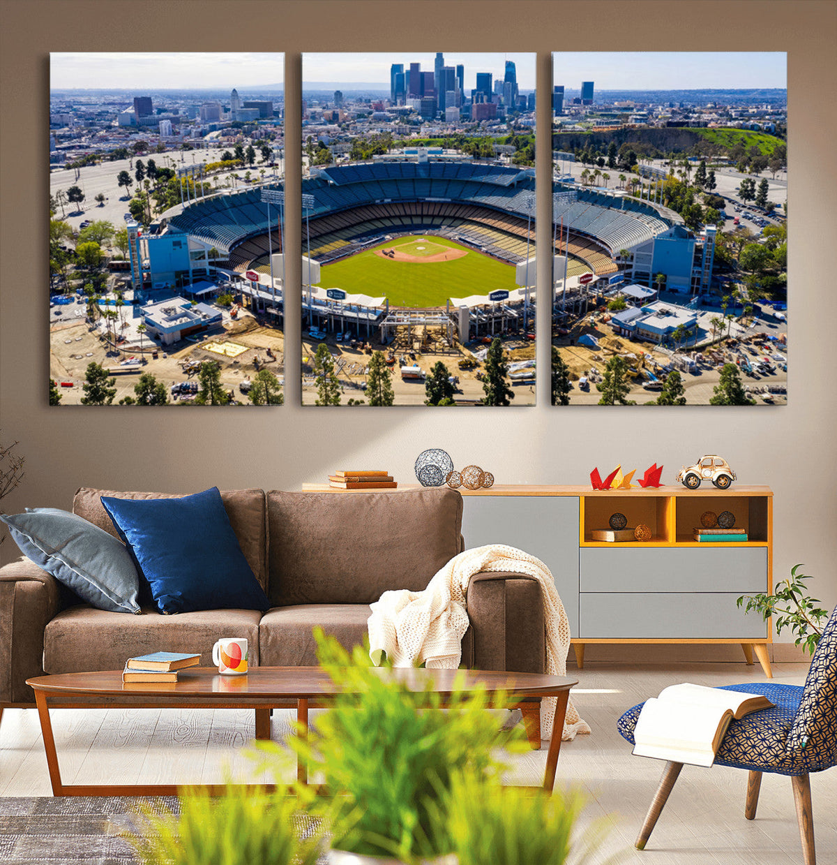 Los Angeles Dodgers Dodger Stadium Wall Art Canvas Print -