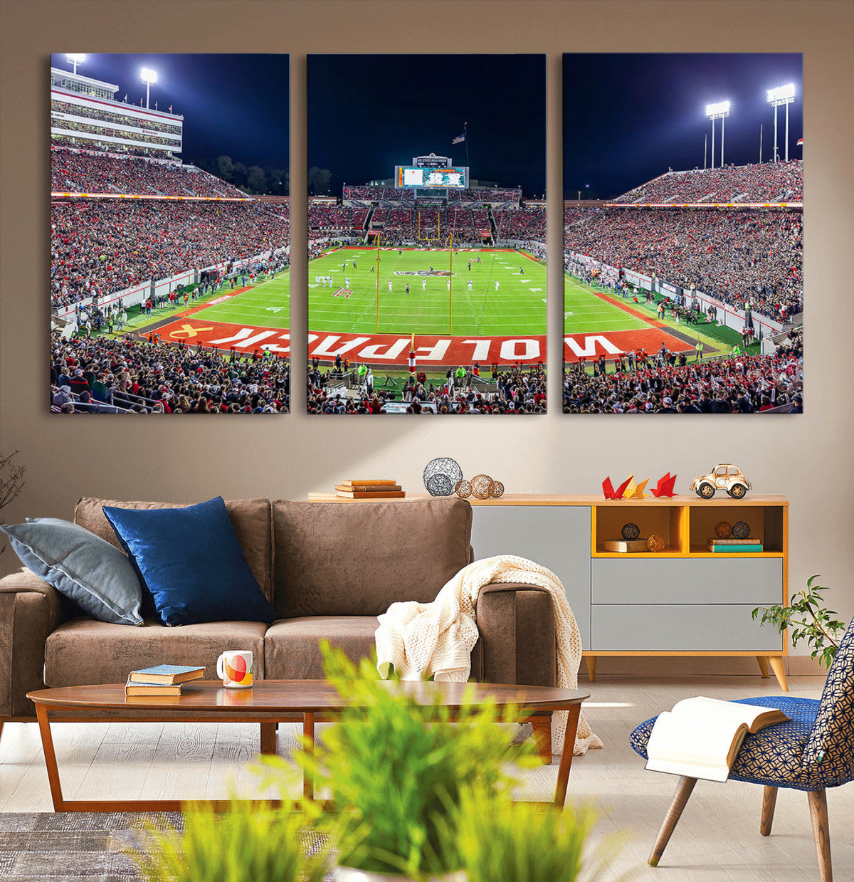 NC State Wolfpack Canvas Print - Raleigh Carter-Finley
