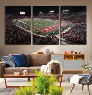 Houston Cougars Football Team Print - Houston TDECU Stadium