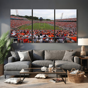 Virginia Cavaliers Football Team Print - Charlottesville Scott Stadium Print Wall Art Canvas