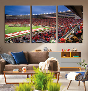Wisconsin Badgers Football Team Print - Madison Camp Randall