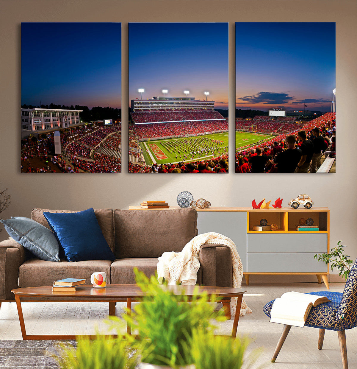 Wolfpack Football Team Wall Art Print - Raleigh