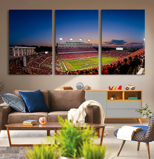 Wolfpack Football Team Wall Art Print - Raleigh