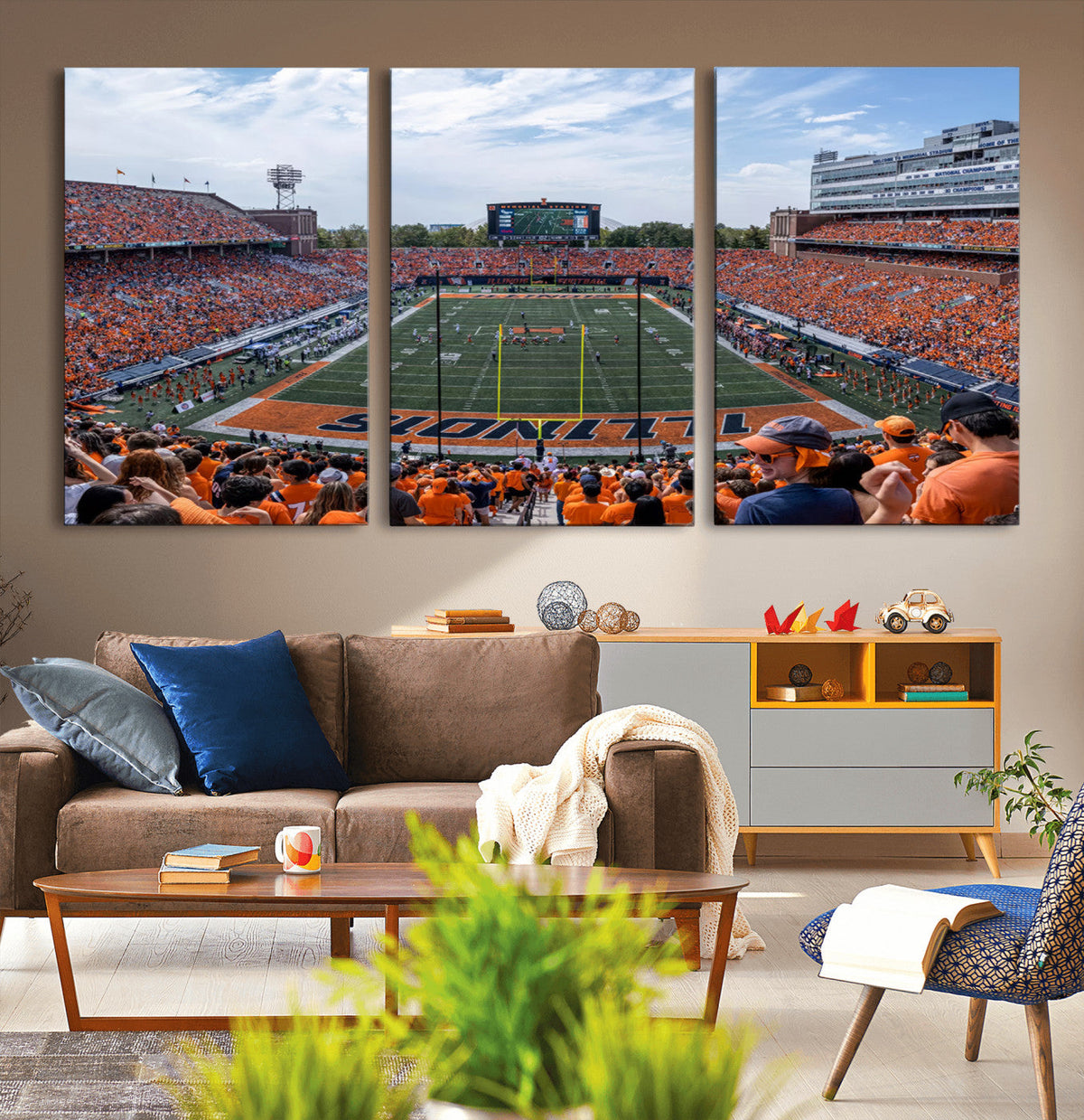 University of Illinois Fighting Illini Football Team Print