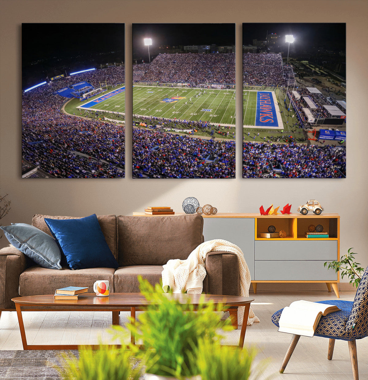 University of Kansas Jayhawks Football Team Print - Lawrence