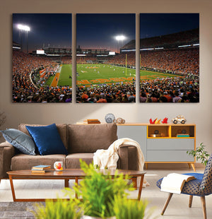 Clemson University Tigers Art Print, Football Team Print -