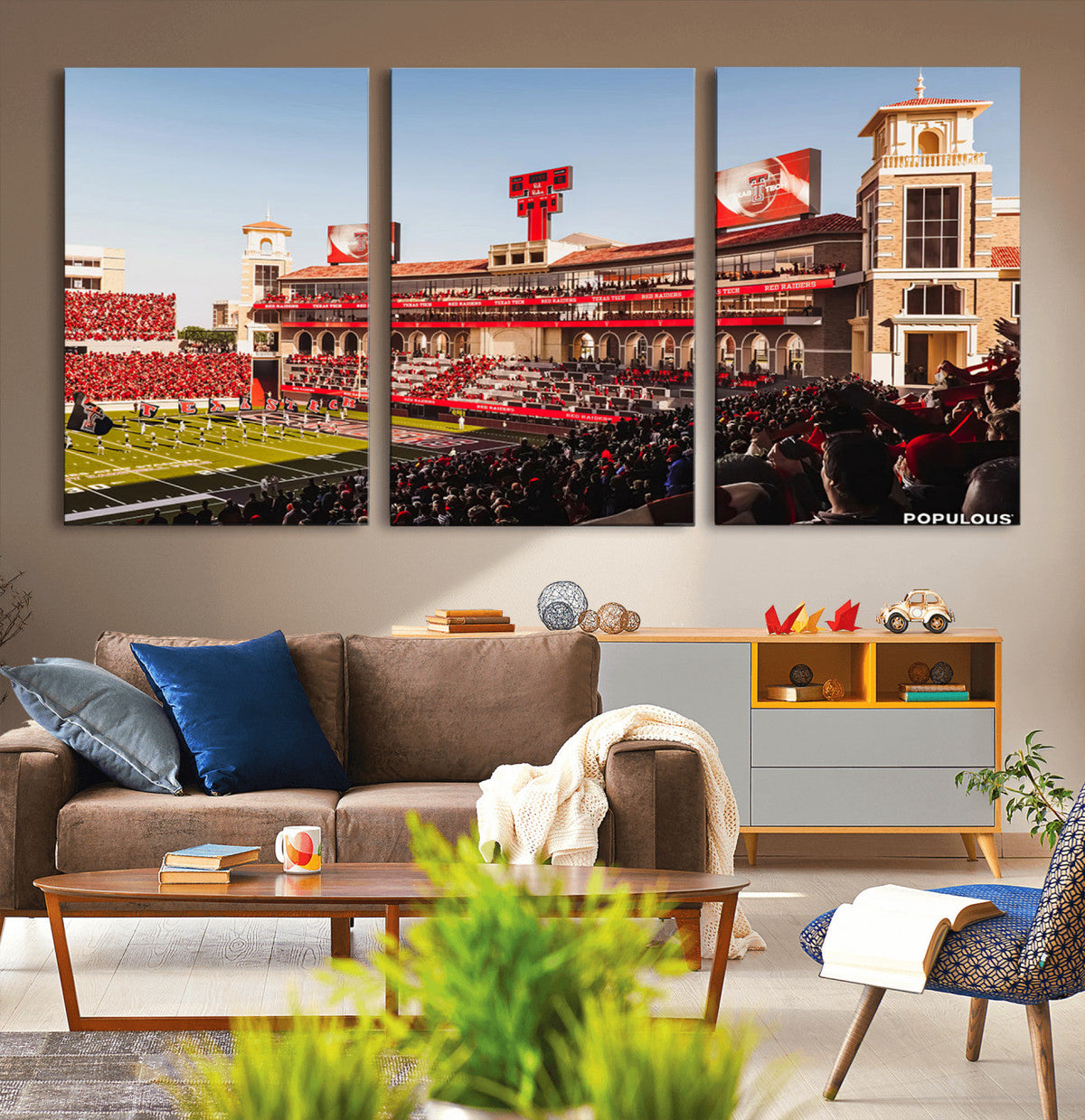 Jones AT&T Stadium Texas Tech Red Raiders Wall Art | Large