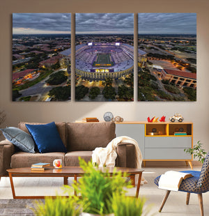 The Louisiana State University Tigers Football Team Print -