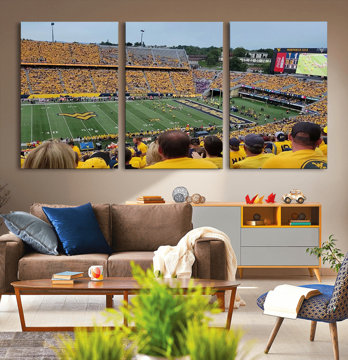 Puskar Stadium Canvas Print Wall Art - Morgantown Print -