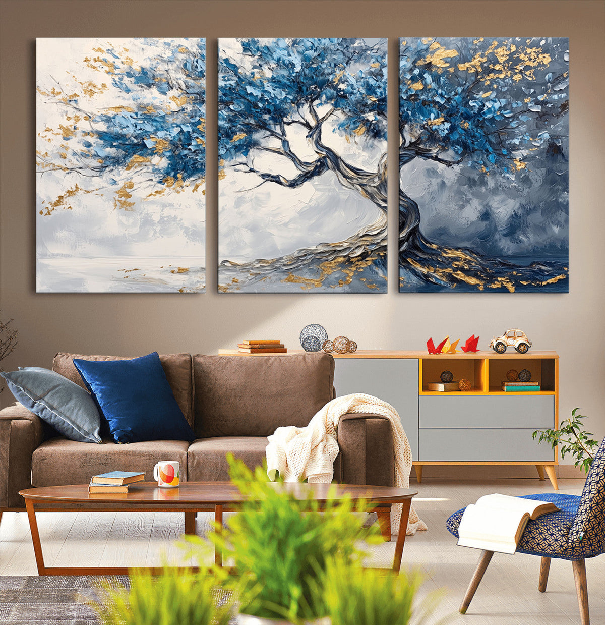 Abstract Tree Painting Canvas Wall Art | Tree of Life