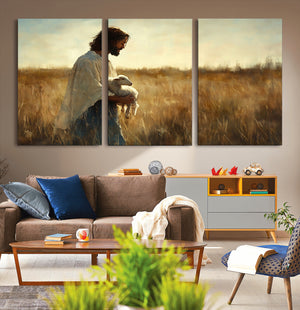 Jesus the Good Shepherd Wall Art Canvas Print -