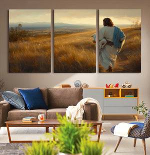 Jesus the Good Shepherd Wall Art Canvas Print -