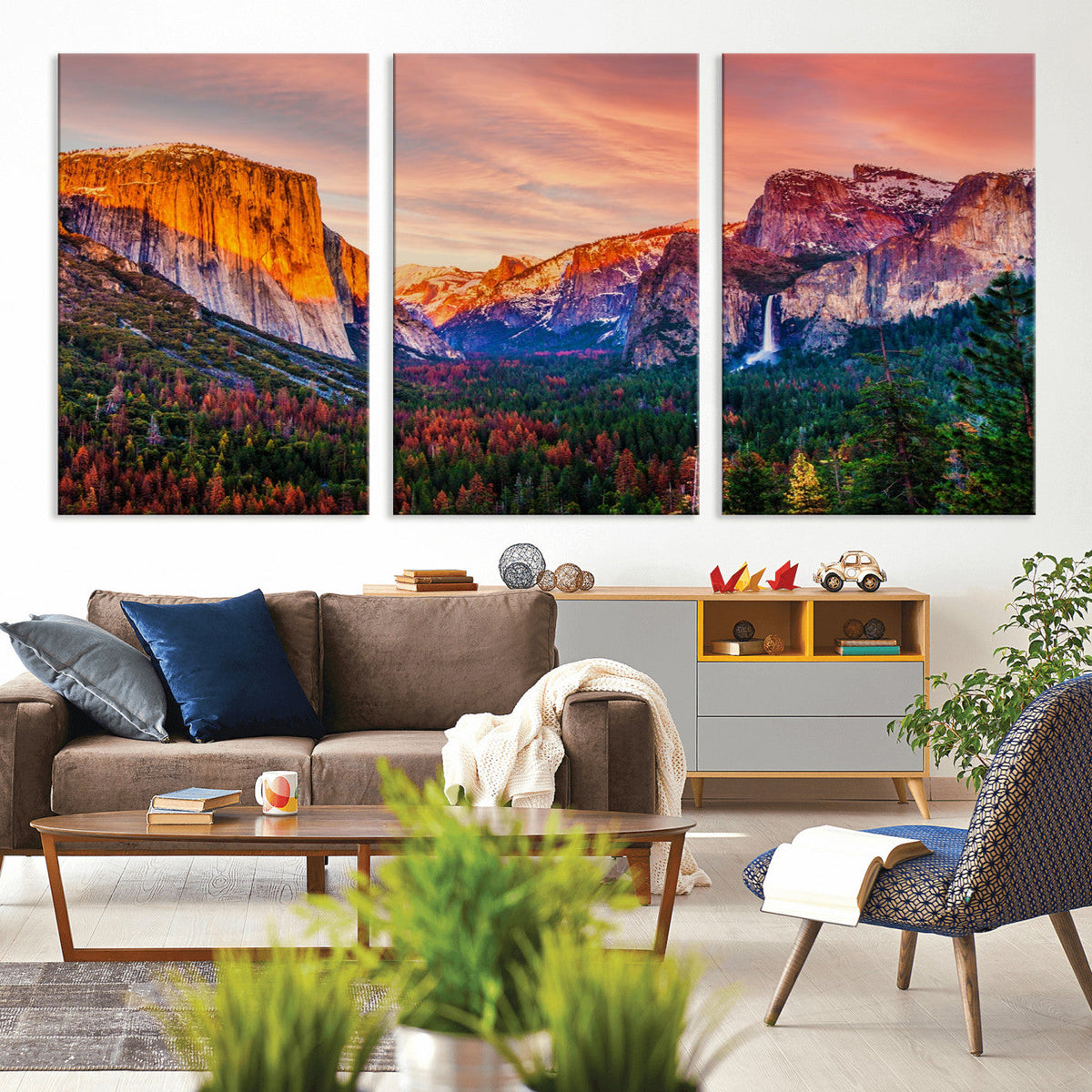 Yosemite Nal Park Wall Art Landscape Canvas Print El Capitan