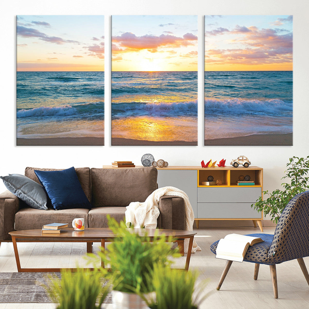 Coastal Wall Art - Vintage World Map Canvas Print with