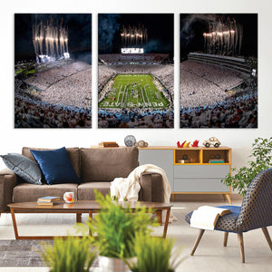 Penn Stadium Football Wall Art Canvas Print, Pennsylvania