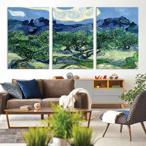 Olive Trees Van Gogh Wall Art Canvas Print