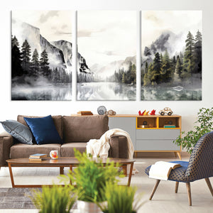 Yosemite Valley Wall Art Canvas Print – Framed and Ready to